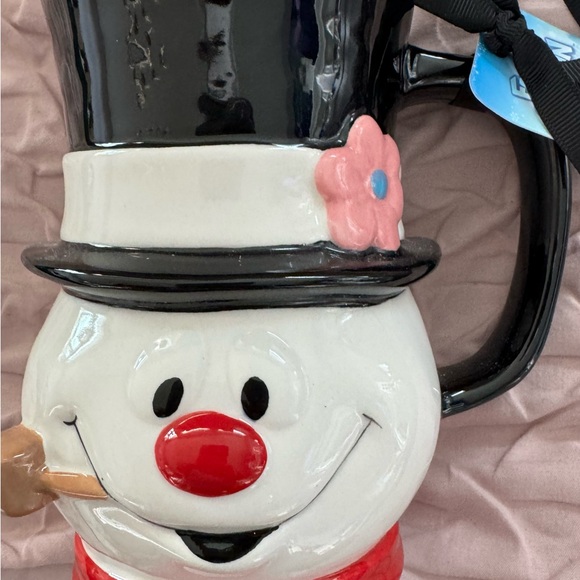 RAE DUNN CHRISTMAS HOLIDAY WINTER FROSTY THE SNOWMAN COFFEE MUG “FROSTY” - Picture 10 of 10